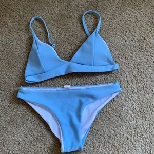 Blue bikini set